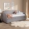 Baxton Studio Ally Gray Upholstered Twin Size Sofa Daybed with Roll Out Trundle Bed 151-9017 - alternate 3